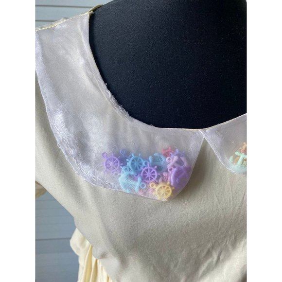 Romantic Standard Ruffle Drindl Peter Pan Top Toy Encapsulated Collar Tokyo M - Picture 3 of 12